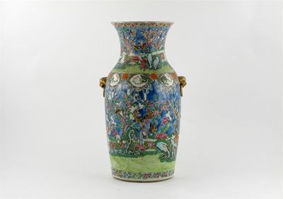 Appraisal: A Chinese Canton famille rose vase decorated with exotic birds