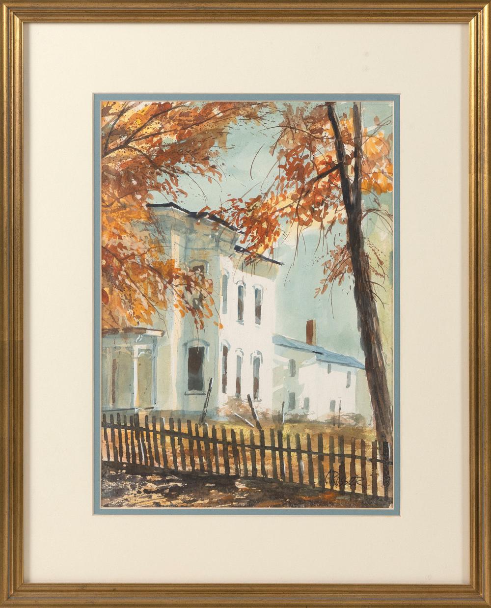 Appraisal: CURTIS ROSSER MASSACHUSETTS - AUTUMN SPLENDOR WATERCOLOR ON PAPER X