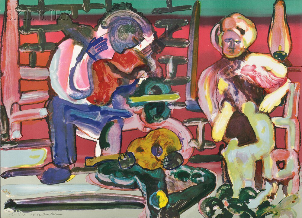 Appraisal: Romare Bearden American - Louisiana Serenade from the JAZZ Series