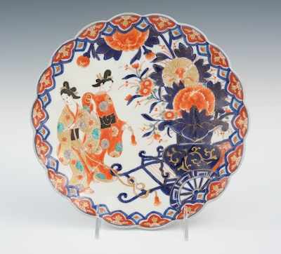 Appraisal: A Japanese Imari Scalloped Plate Early Meiji Apprx - D