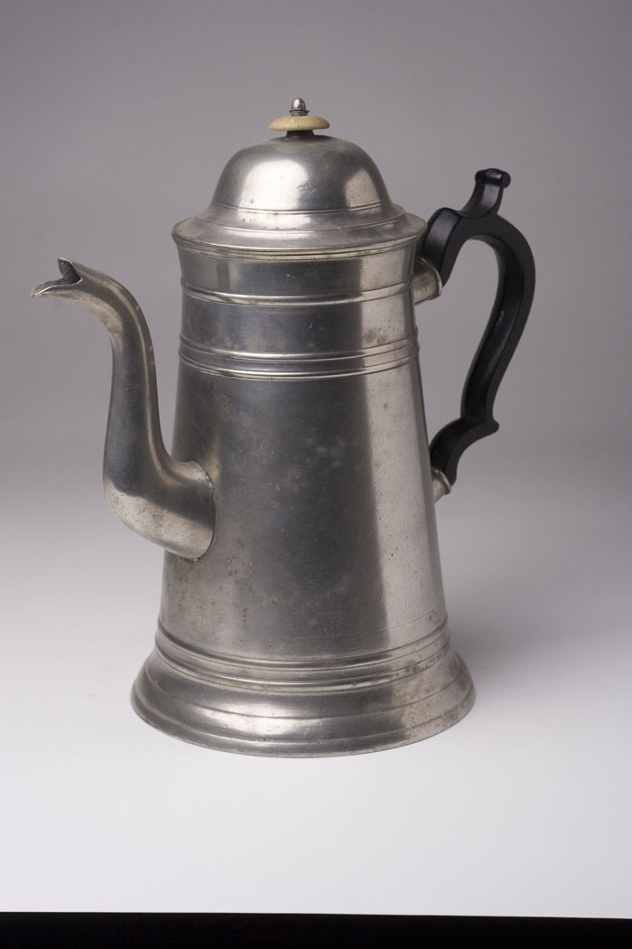 Appraisal: PEWTER TEAPOT HIRAM YALE - Wallingford Connecticut circa - Maker's