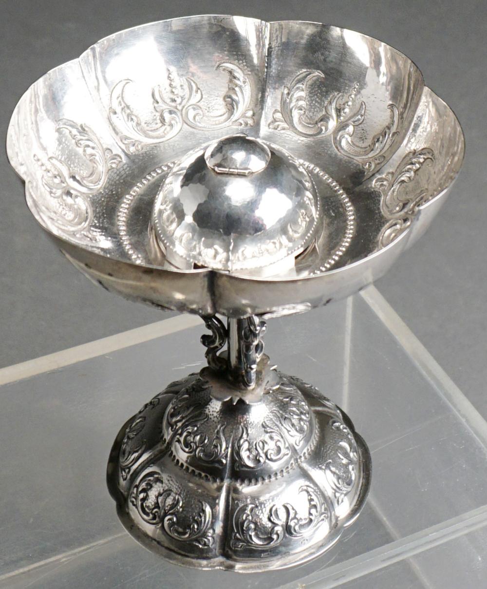 Appraisal: DUTCH SILVER TAZZA HANSJE DE KALDER H IN CM OZTDutch