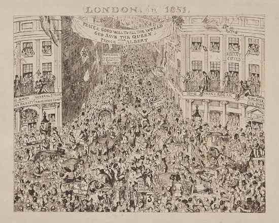 Appraisal: George Cruikshank - Mayhew's Great Exhibition of eleven etchings on