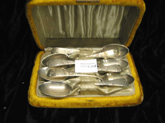 Appraisal: Set of Gorham Sterling Silver Teaspoons in box bright cut