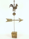 Appraisal: WEATHERVANE - th C diminutive folk art metal weathervane top