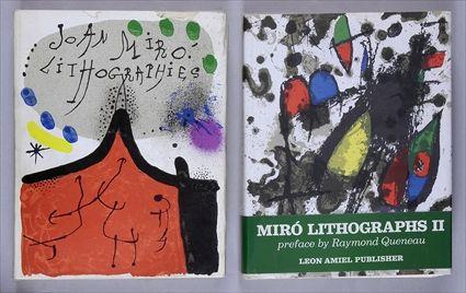 Appraisal: MIRO LITHOGRAPHS NY TUDOR AND AMIEL AND TO VOLUMES AND