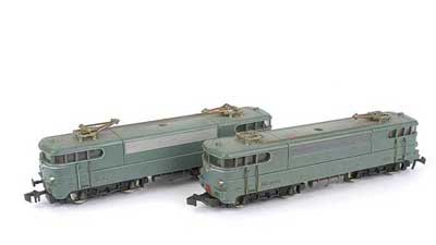 Appraisal: Hornby Acho a pair of unboxed SNCF green livery Bo-Bo