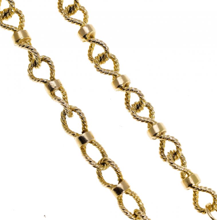 Appraisal: A CT GOLD NECKLACE of twisted rope links g