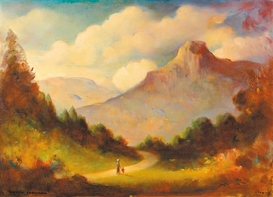 Appraisal: Dayrell Kortheuer North Carolina - GRANDFATHER MOUNTAIN NORTH CAROLINA oil