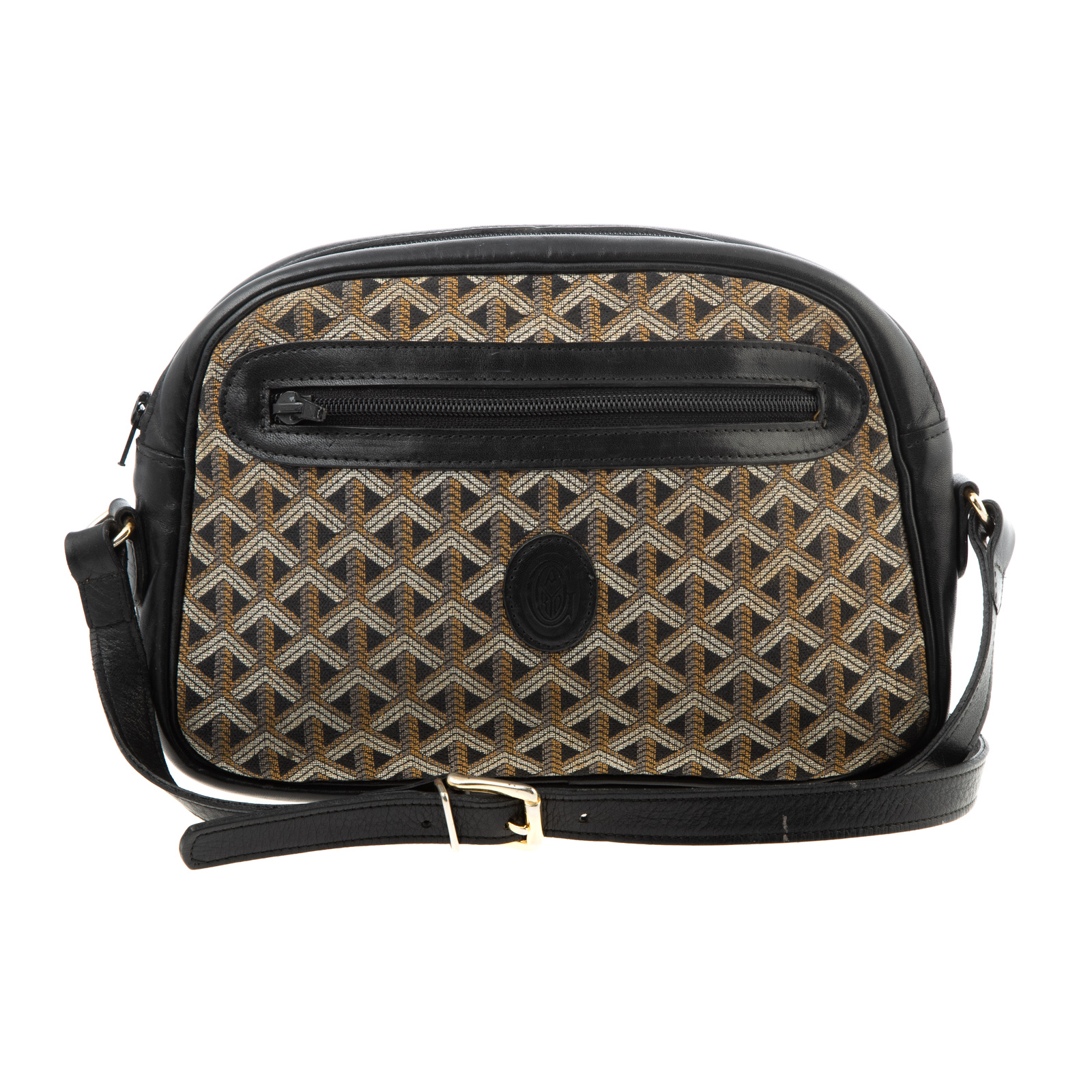 Appraisal: A GOYARD CROSSBODY COIN PURSE A brown and tan Monogram