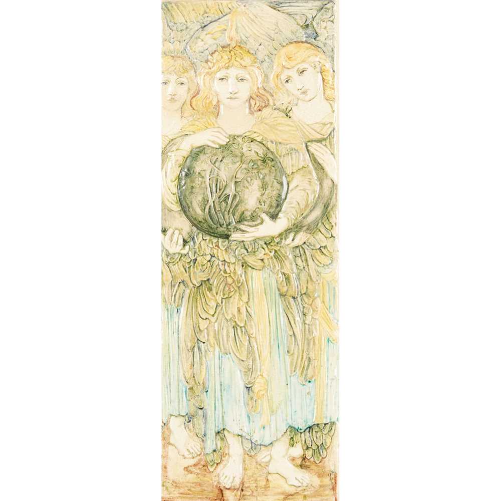 Appraisal: MARIANNE DE CALUW AFTER EDWARD BURNE-JONES FOR DELLA ROBBIA POTTERY