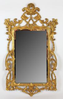 Appraisal: Italian Chippendale style gilt framed mirror Italian Chippendale style gilt