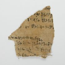 Appraisal: Fragment of Papyrus circa B C Demotic Period Fragment in