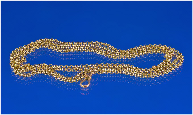 Appraisal: Carat Gold Guard Chain inches long stamped ct grammes in