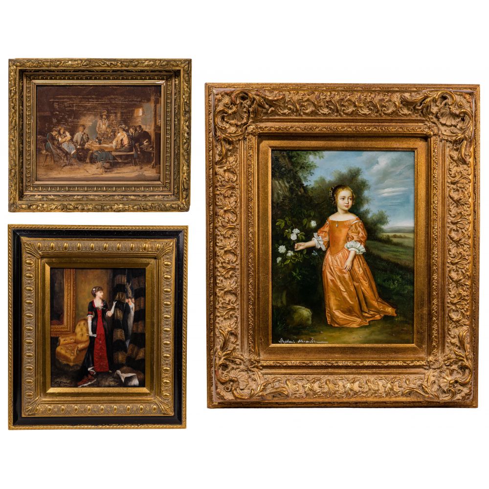 Appraisal: OIL ON BOARD ASSORTMENTUndated both signed lower left depicting a