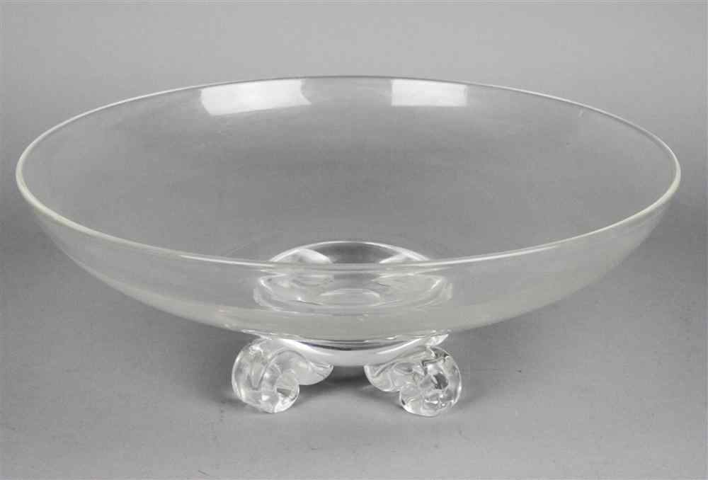 Appraisal: STEUBEN GLASS CENTERPIECE BOWL the base inscribed Steuben circular and