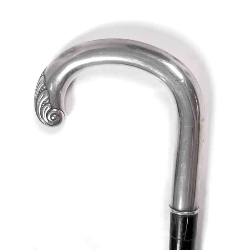 Appraisal: NORWEGIAN SILVER HANDLE CANE Handled hallmarks with Norwegian silver unknown