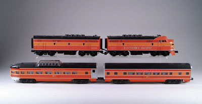 Appraisal: MTH SP F ABA locos and matching SP Daylight illuminated