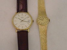 Appraisal: K a man s BWC quartz and a lady s