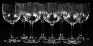 Appraisal: BACCARAT 'MONTAIGNE BACCARAT 'MONTAIGNE-OPTIC' RED WINE GLASSES H Stamped