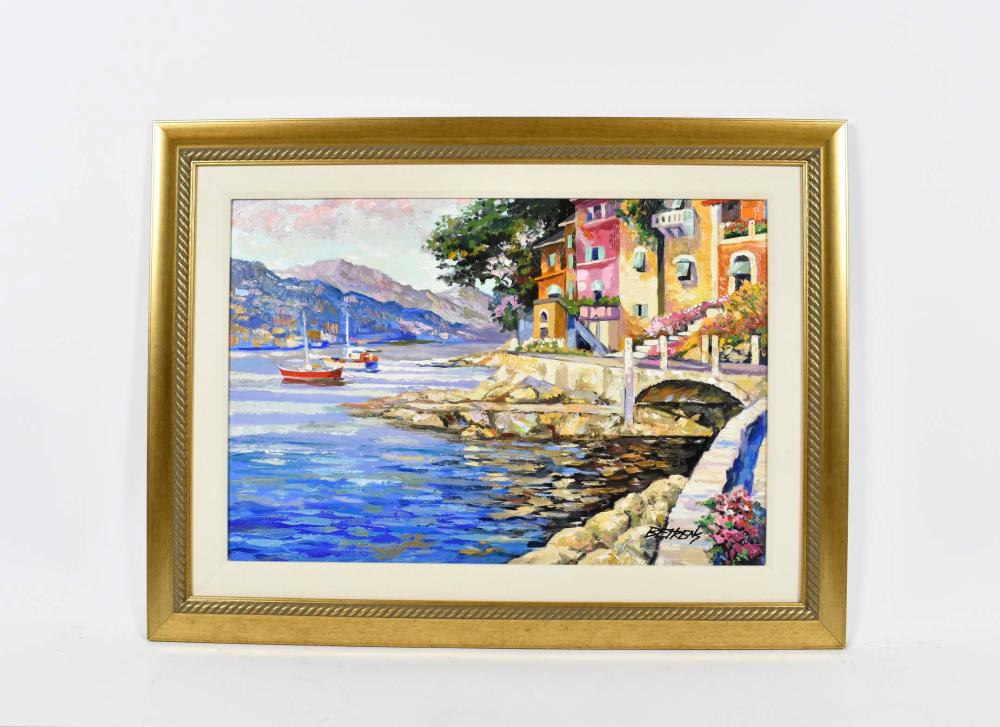 Appraisal: HOWARD BEHRENS AMERICAN - PAINTINGAntibes Deja Vu Signed lower right