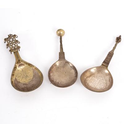 Appraisal: Three Norwegian spoons one HP Blytt of Bergen circa the