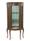 Appraisal: CURIO CABINET - Circa - bronze mounted triple bow front