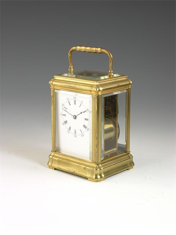 Appraisal: Soldano No A quarter striking carriage clock