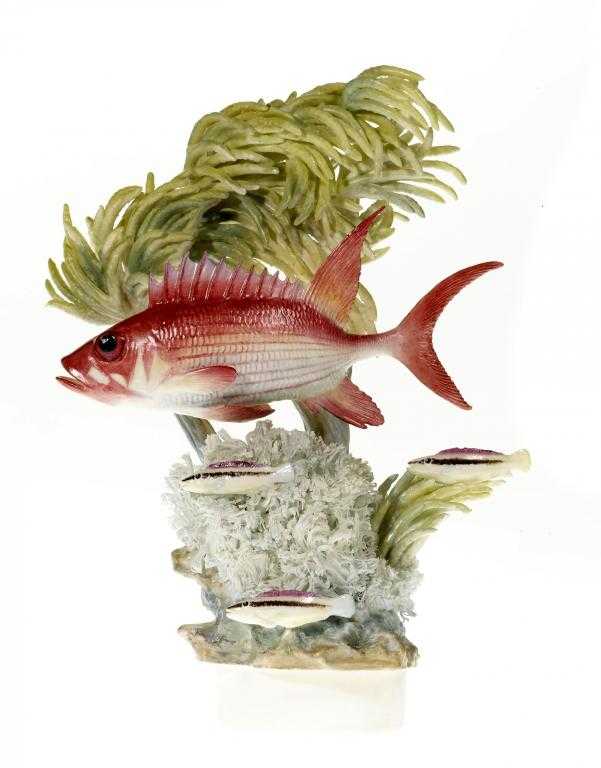 Appraisal: A ROYAL WORCESTER MODEL OF A SQUIRREL FISH HOLOCENTRUS ASCENSIONIS