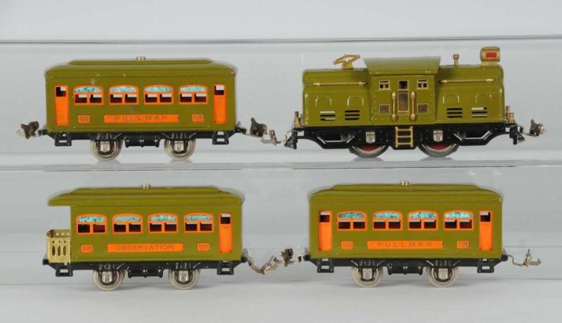 Appraisal: Lionel No O-Gauge Passenger Set Description Pre-war Includes set box