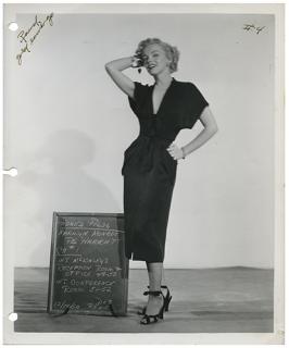 Appraisal: Group of Five Vintage Marilyn Monroe Portrait and Costume Test