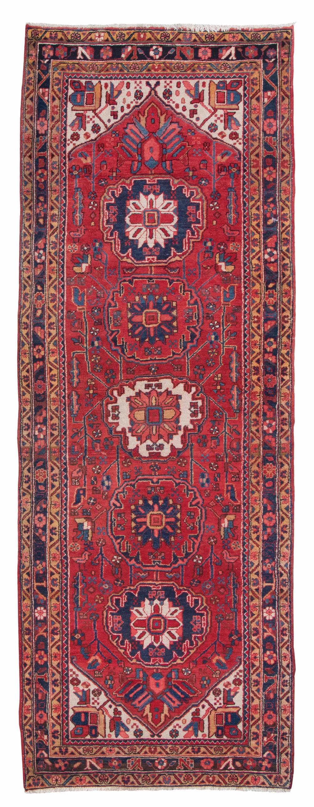 Appraisal: HERIZ RUG ' X ' Late th Early st Century