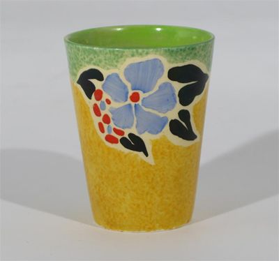 Appraisal: Nuage Flower' a Clarice Cliff Bizarre beaker painted in colours