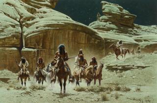 Appraisal: FRANK MCCARTHY - Leaving the Stronghold oil on board x