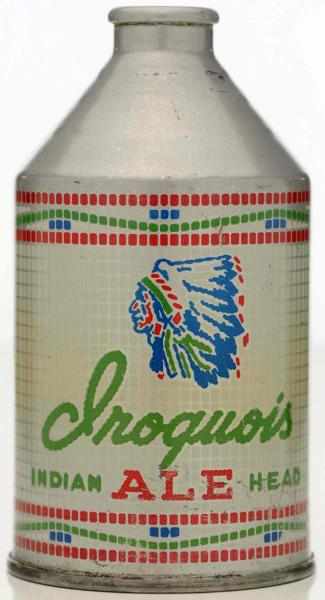 Appraisal: Iroquois Indian Head Ale Crowntainer Beer Can - Some light