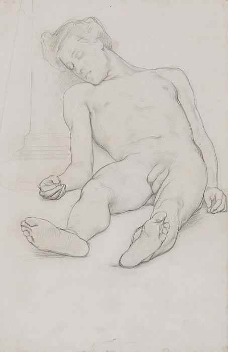 Appraisal: Charles Haslewood Shannon RA - drawings of figure studies a