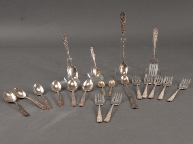 Appraisal: Twenty Pieces of Sterling Flatware Includes S Kirk Son and