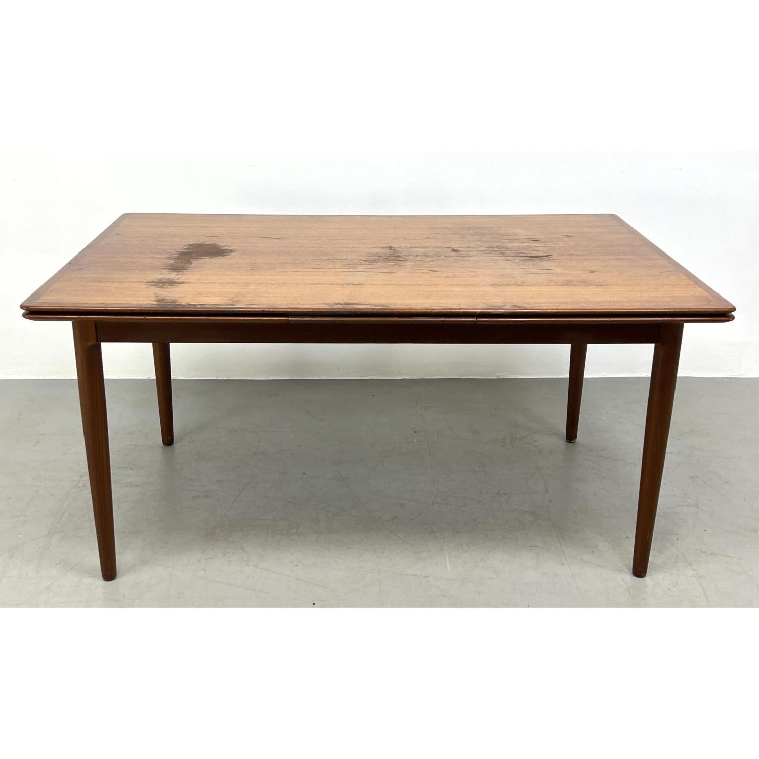 Appraisal: Danish Modern Teak Dining Table Dimensions H inches W inches