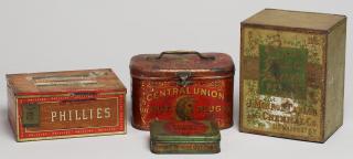 Appraisal: Assorted Antique Tobacco Other Tins th century comprising a Central