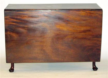 Appraisal: George III mahogany drop-leaf tablelate th century