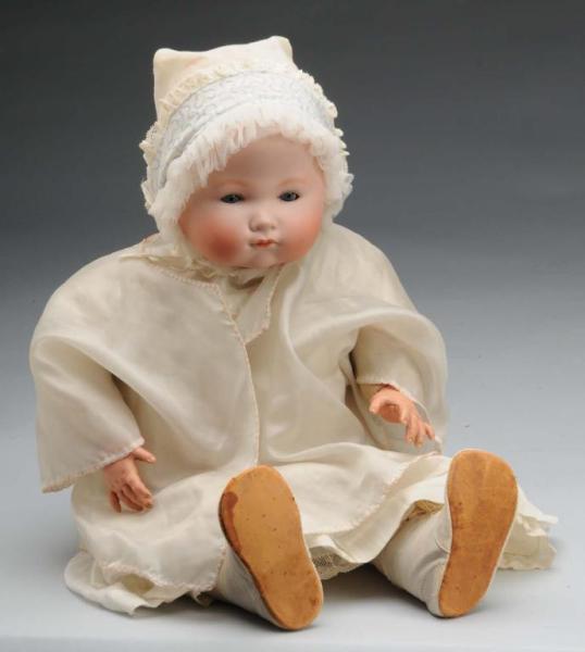 Appraisal: German Bisque Infant Doll Description Germany Ca Bisque flange head