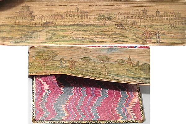 Appraisal: FORE-EDGE PAINTINGS Goldsmith Oliver The Miscellaneous Works vols only of