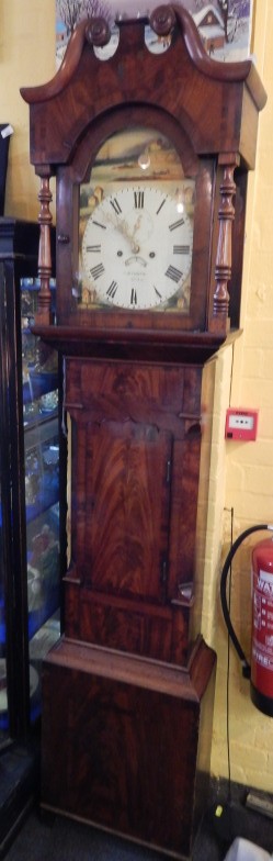 Appraisal: Corthorn Lincoln a mid thC longcase clock the arched dial