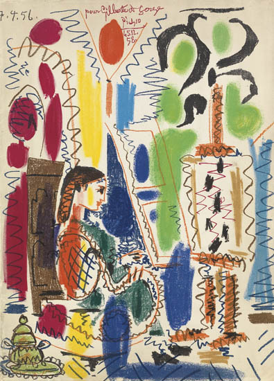 Appraisal: PABLO PICASSO L'Atelier de Cannes Color lithograph x mm x