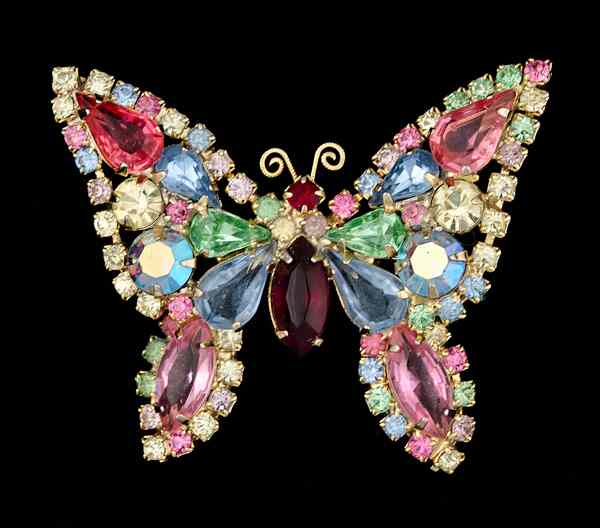 Appraisal: Weiss Butterfly Costume Jewelry Brooch A vintage Weiss butterfly brooch