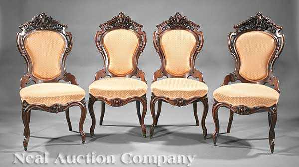 Appraisal: An American Rococo Carved and Laminated Rosewood Parlor Suite c