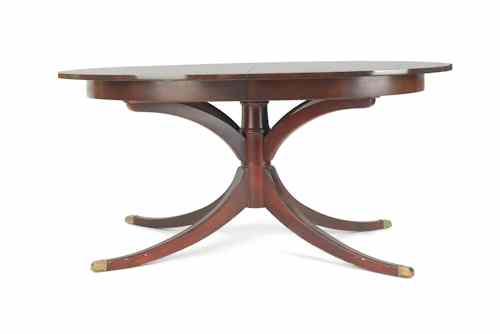 Appraisal: Drexel Federal style mahogany dining table h w d together