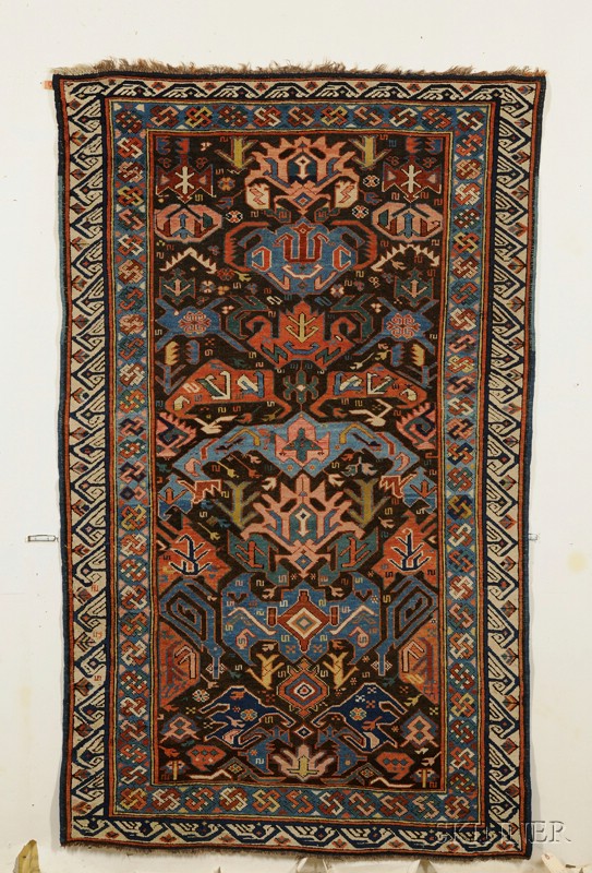 Appraisal: Bidjou Rug Northeast Caucasus last quarter th century slight brown