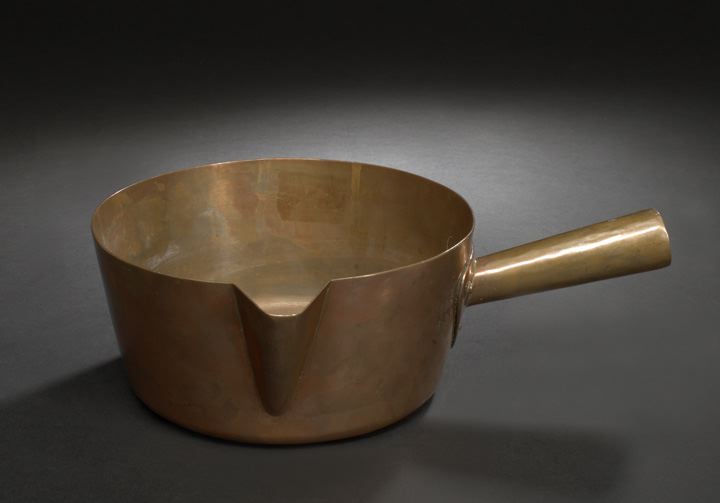 Appraisal: French Copper Saucepan first quarter th century the rim fitted