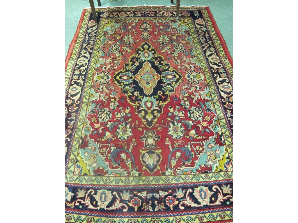 Appraisal: Mahal multi coloured floor rug